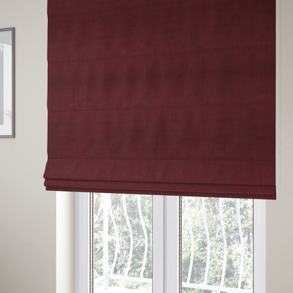 Majesty Herringbone Weave Chenille Red Black Colour Upholstery Furnishing Fabric CTR-1158 - Roman Blinds