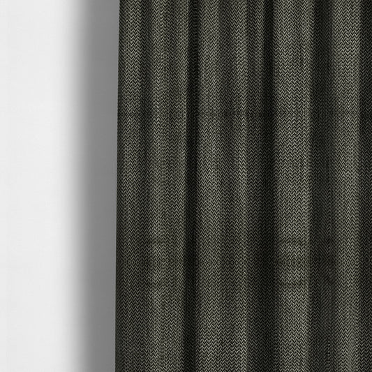 Majesty Herringbone Weave Chenille Grey Colour Upholstery Furnishing Fabric CTR-1159 - Made To Measure Curtains