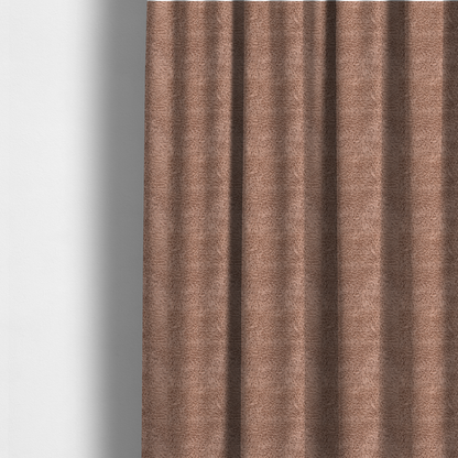 The fabric used to create these made-to-measure curtains is a dusty rose or soft mauve, high-pile faux fur fabric. It features a dense, luxurious texture with soft, tousled fibres that create a cosy, shag-like appearance.