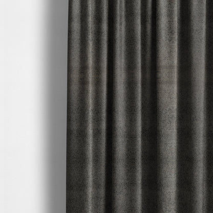 Kimberley Semi Plain Soft Chenille Upholstery Fabric In Grey Colour CTR-1182 - Made To Measure Curtains