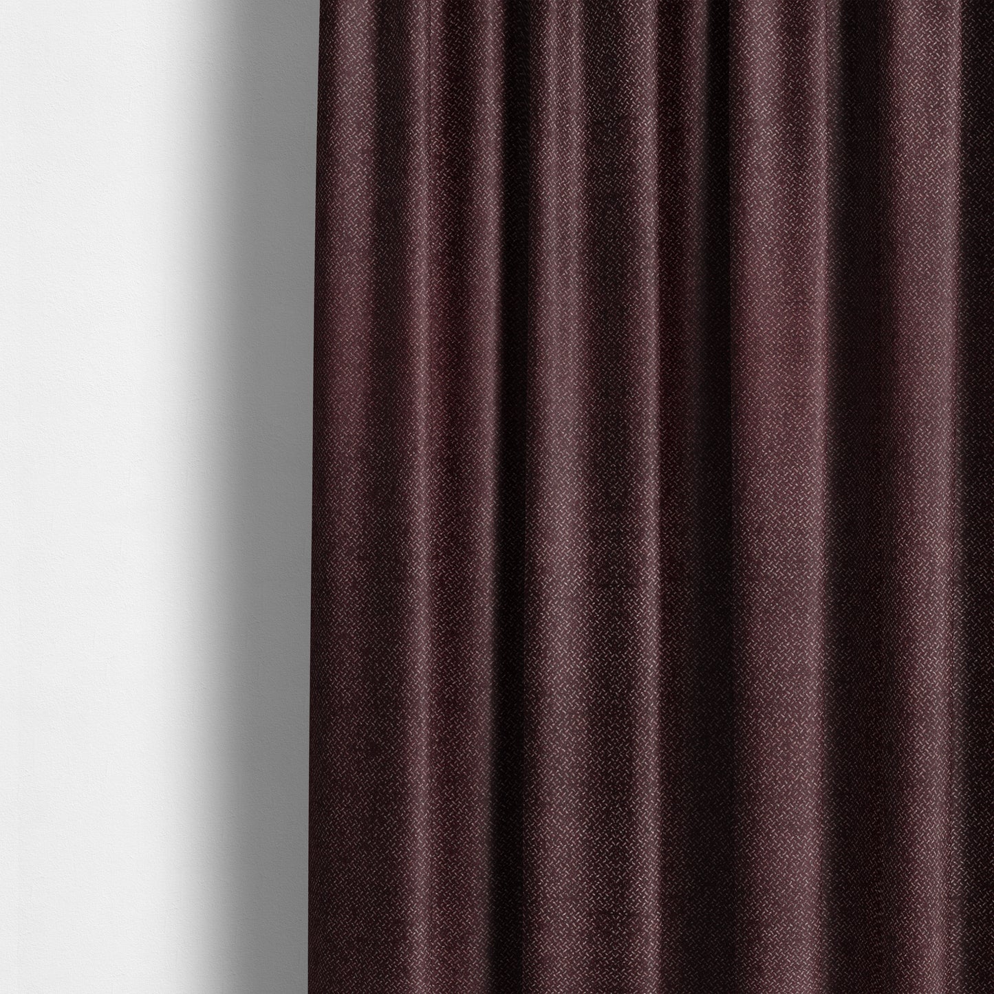 Kimberley Semi Plain Soft Chenille Upholstery Fabric In Maroon Red Colour CTR-1183 - Made To Measure Curtains