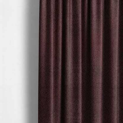 Kimberley Semi Plain Soft Chenille Upholstery Fabric In Maroon Red Colour CTR-1183 - Made To Measure Curtains