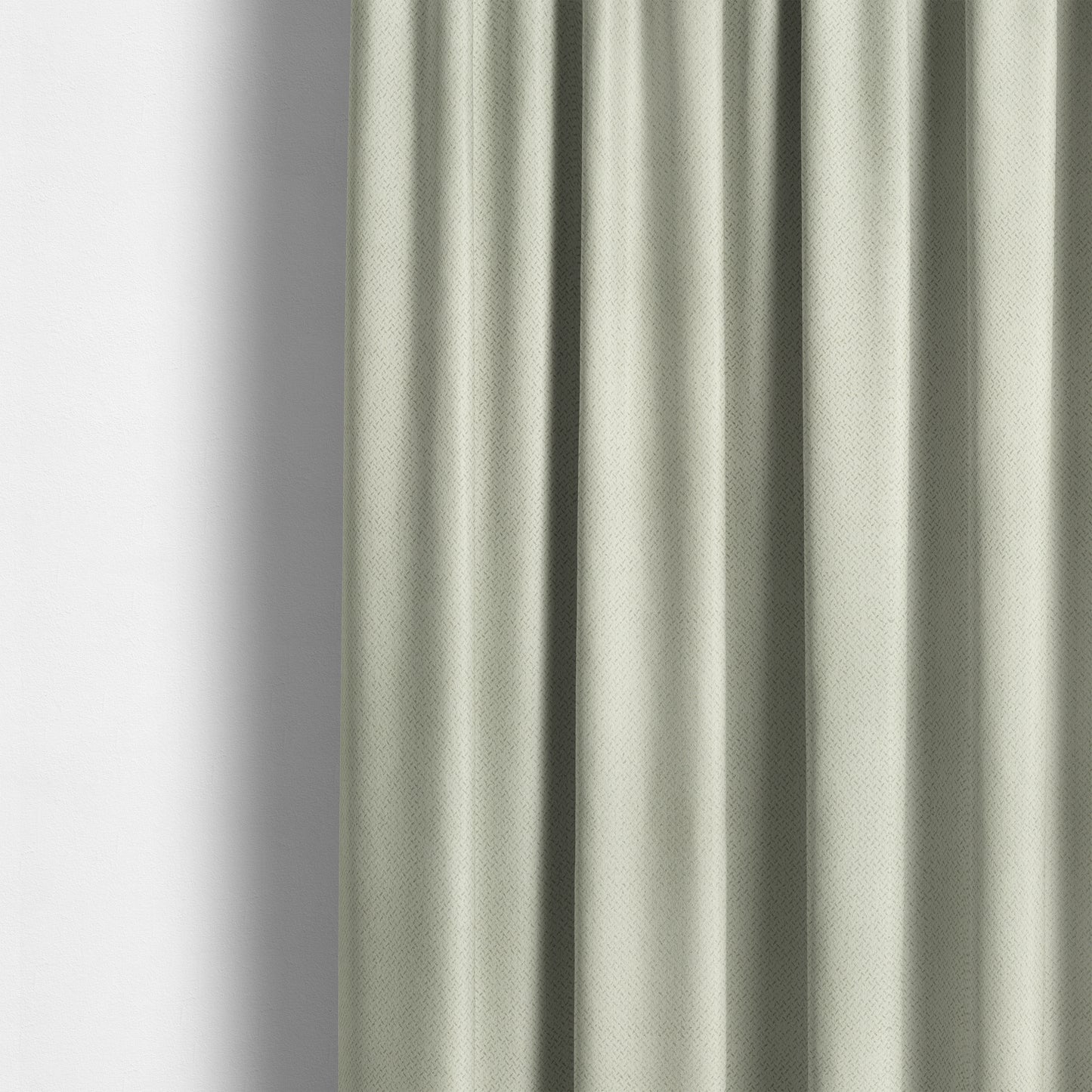 Kimberley Semi Plain Soft Chenille Upholstery Fabric In Cream Colour CTR-1186 - Made To Measure Curtains