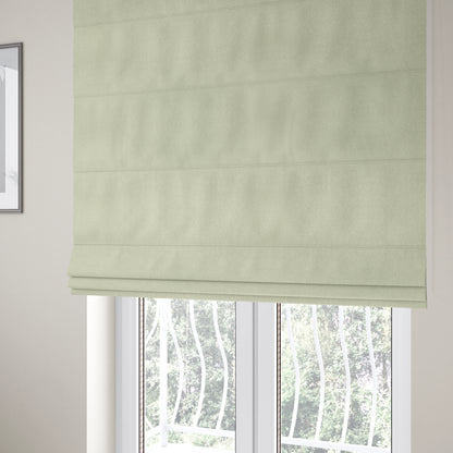 Kimberley Semi Plain Soft Chenille Upholstery Fabric In Cream Colour CTR-1186 - Roman Blinds