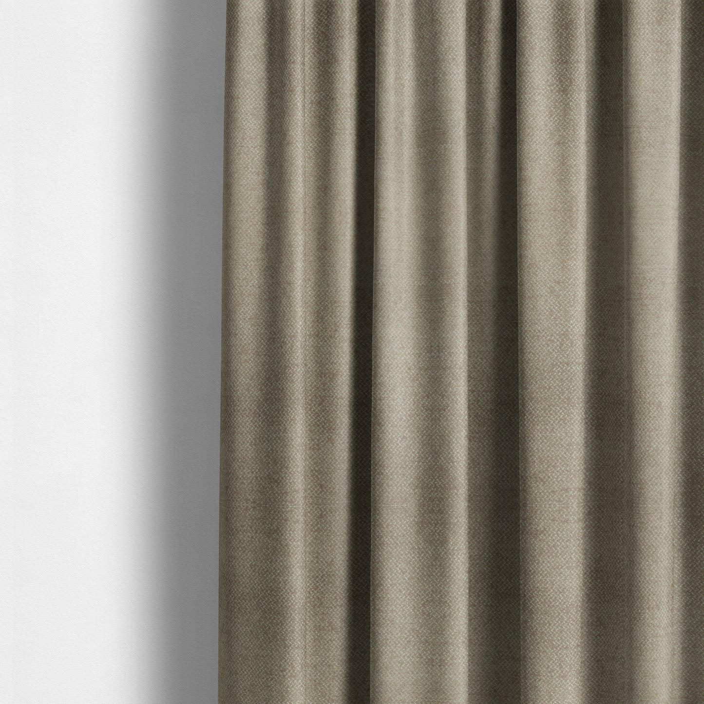 Kimberley Semi Plain Soft Chenille Upholstery Fabric In Brown Colour CTR-1187 - Made To Measure Curtains