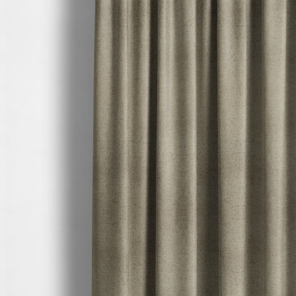 Kimberley Semi Plain Soft Chenille Upholstery Fabric In Brown Colour CTR-1187 - Made To Measure Curtains