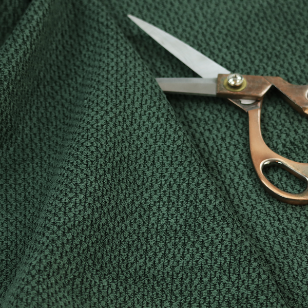 Chicago Bobble Effect Chenille Upholstery Fabric Pine Green Colour CTR-1190