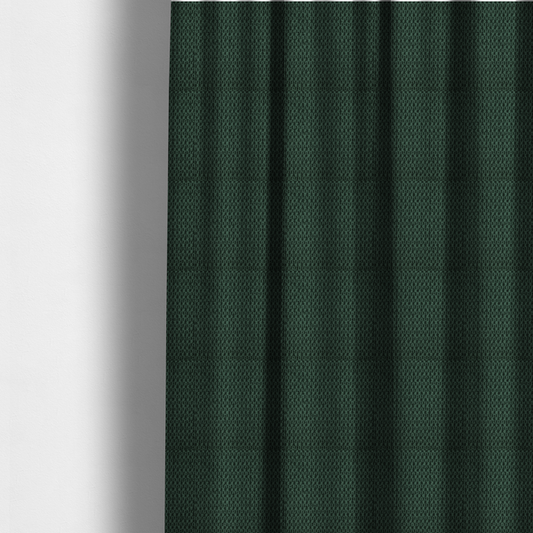 Chicago Bobble Effect Chenille Upholstery Fabric Pine Green Colour CTR-1190 - Made To Measure Curtains