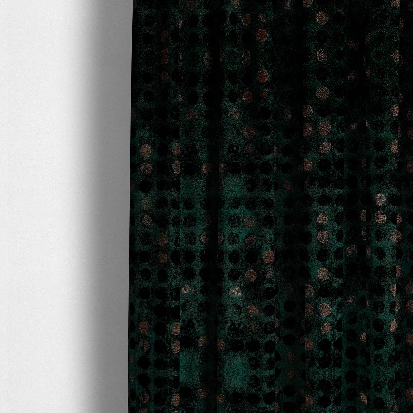 Nile Spotted Pattern Metallic Tones Green Gold Upholstery Fabric CTR-1200 - Made To Measure Curtains