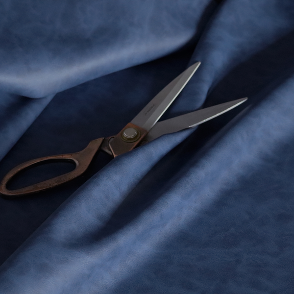 Lecce Faux Leather Matt Finish In Navy Blue Colour CTR-1205