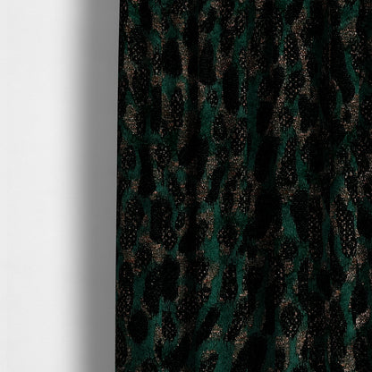 Nile Animal Print Pattern Metallic Tones Green Gold Upholstery Fabric CTR-1209 - Made To Measure Curtains