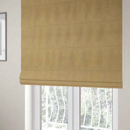 Sahara Geometric Pattern Chenille Material In Yellow Upholstery Fabric CTR-1218 - Roman Blinds