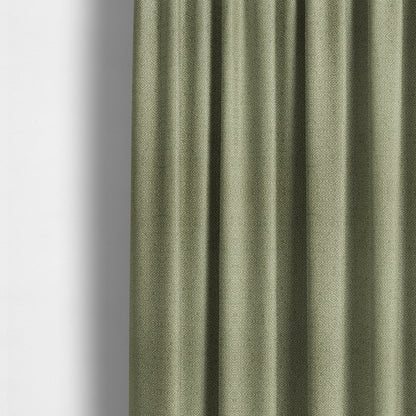 Sahara Geometric Pattern Chenille Material In Green Upholstery Fabric CTR-1220 - Made To Measure Curtains