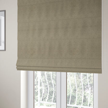 Sahara Geometric Pattern Chenille Material In Brown Upholstery Fabric CTR-1223 - Roman Blinds