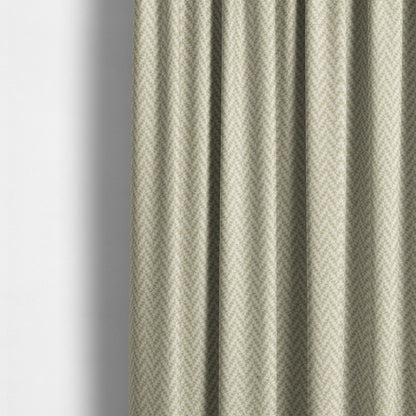 California Chevron Pattern Chenille Material In Cream Beige Upholstery Fabric CTR-1236 - Made To Measure Curtains