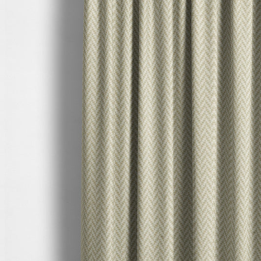 California Chevron Pattern Chenille Material In Cream Beige Upholstery Fabric CTR-1236 - Made To Measure Curtains