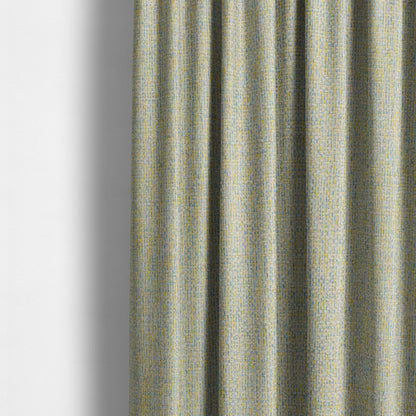 Pacific Unique Textured Basket Weave Heavyweight Upholstery Fabric In Natural Blue Colour CTR-1247 - Made To Measure Curtains