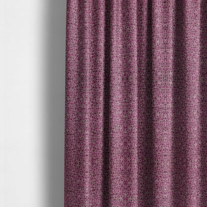 Ketu Collection Of Woven Chenille Pebble Stone Effect Pink Colour Furnishing Fabrics CTR-126 - Made To Measure Curtains