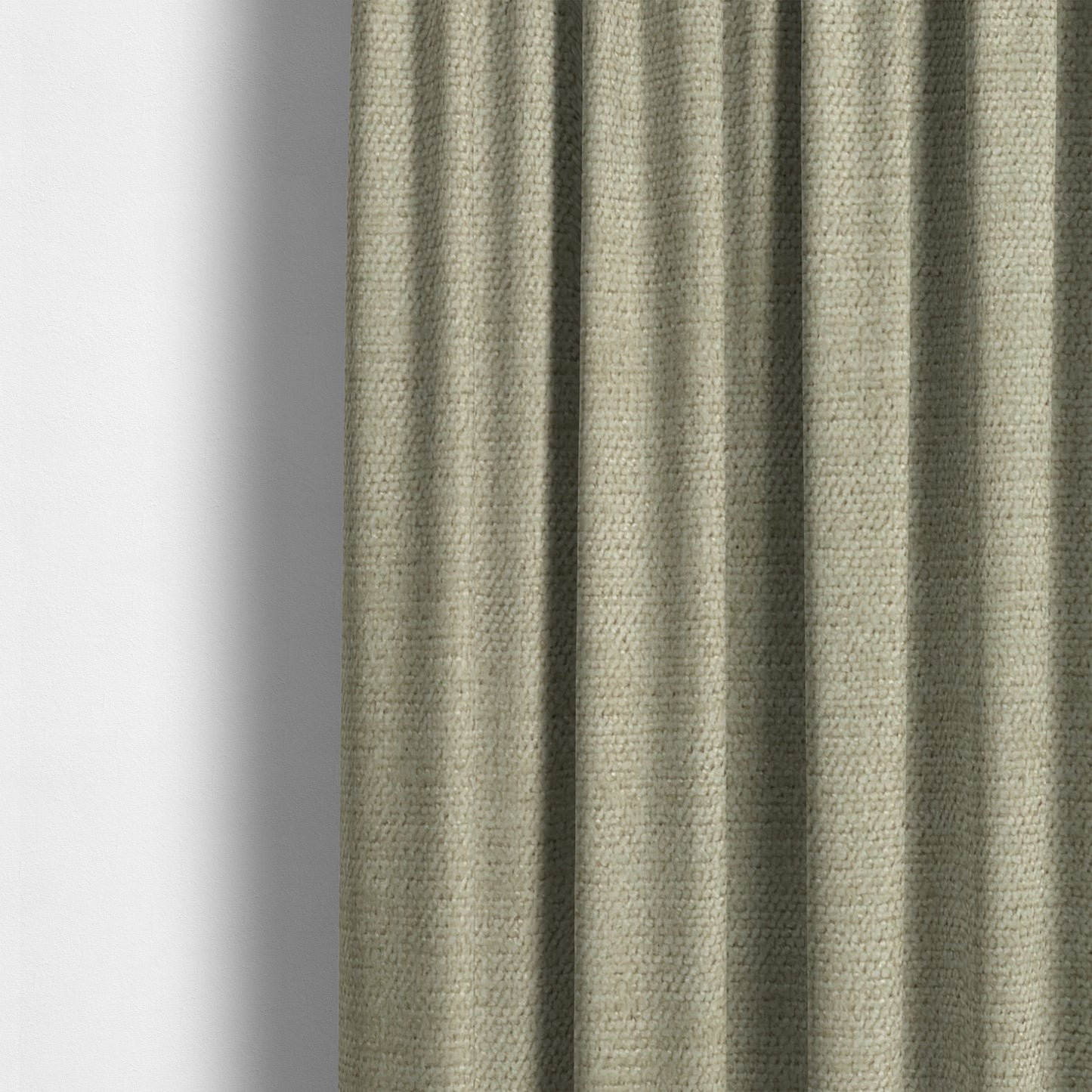 Sunset Chenille Material Cream Colour Upholstery Fabric CTR-1306 - Made To Measure Curtains