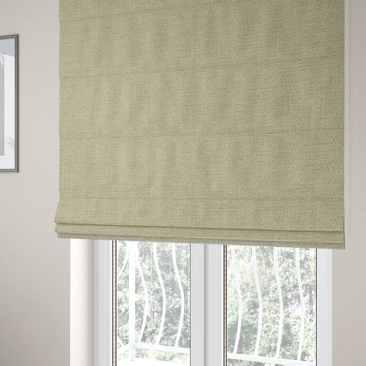 Sunset Chenille Material Cream Colour Upholstery Fabric CTR-1306 - Roman Blinds