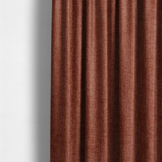 Sunset Chenille Material Rosewood Pink Colour Upholstery Fabric CTR-1311 - Made To Measure Curtains