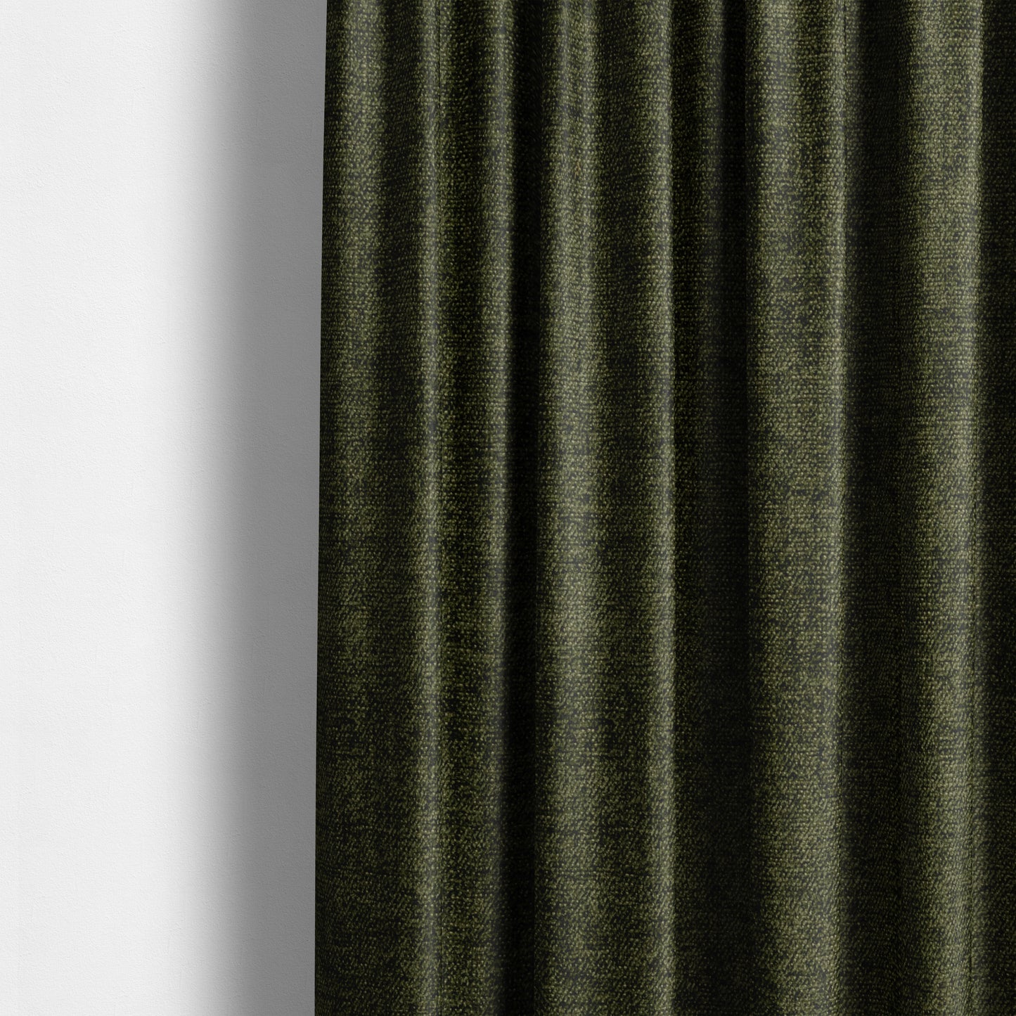 Sunset Chenille Material Army Green Colour Upholstery Fabric CTR-1315 - Made To Measure Curtains