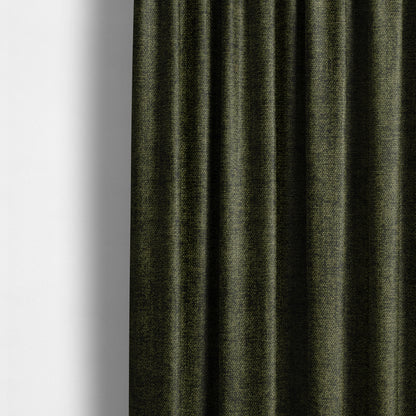 Sunset Chenille Material Army Green Colour Upholstery Fabric CTR-1315 - Made To Measure Curtains