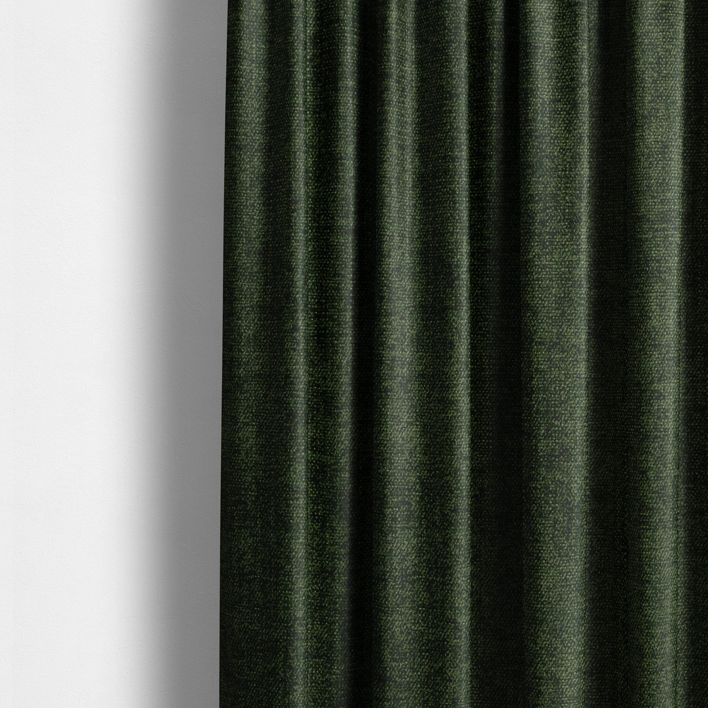 Sunset Chenille Material Hunter Green Colour Upholstery Fabric CTR-1316 - Made To Measure Curtains