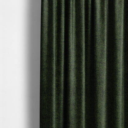 Sunset Chenille Material Hunter Green Colour Upholstery Fabric CTR-1316 - Made To Measure Curtains