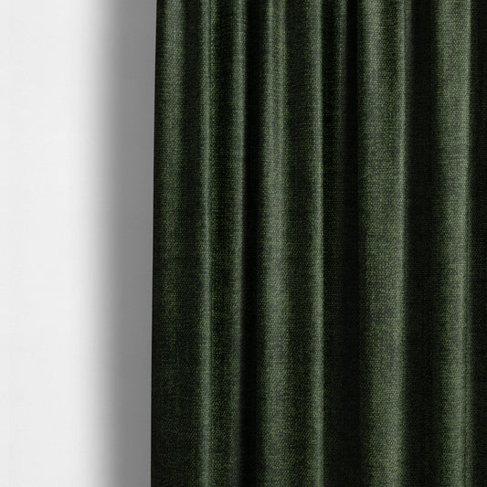 Sunset Chenille Material Hunter Green Colour Upholstery Fabric CTR-1316 - Made To Measure Curtains