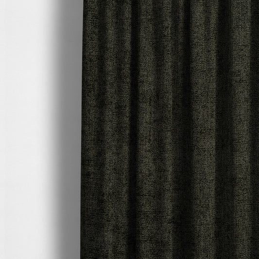 Sunset Chenille Material Iron Grey Colour Upholstery Fabric CTR-1325 - Made To Measure Curtains