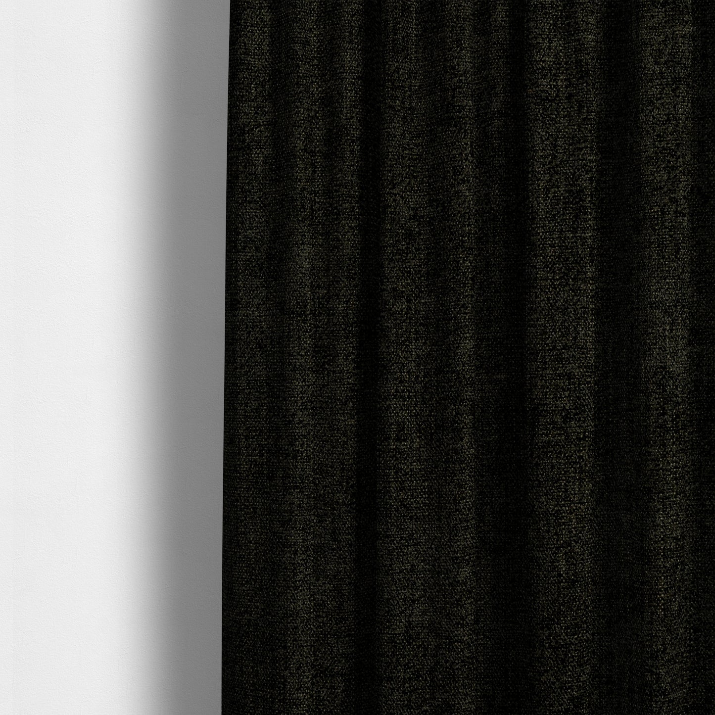 Sunset Chenille Material Black Colour Upholstery Fabric CTR-1326 - Made To Measure Curtains