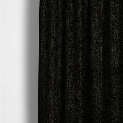 Sunset Chenille Material Black Colour Upholstery Fabric CTR-1326 - Made To Measure Curtains