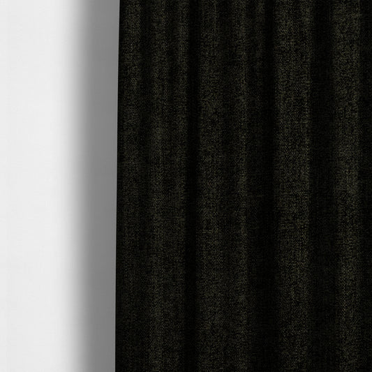 Sunset Chenille Material Black Colour Upholstery Fabric CTR-1326 - Made To Measure Curtains