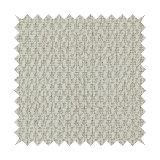 Chicago Bobble Effect Chenille Upholstery Fabric Coconut Milk Colour CTR-1339