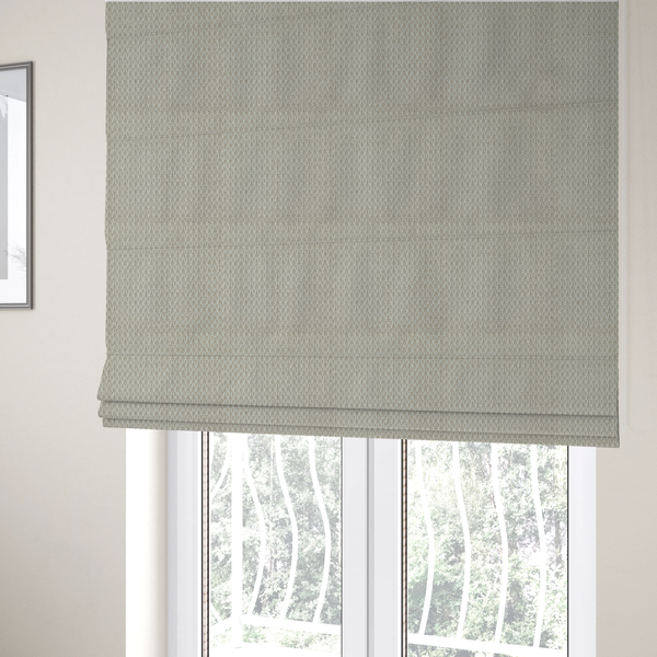 Chicago Bobble Effect Chenille Upholstery Fabric Coconut Milk Colour CTR-1339 - Roman Blinds