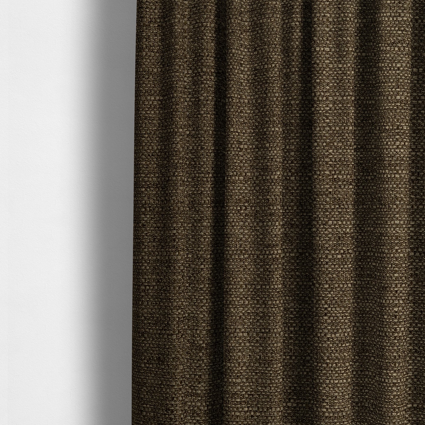 Washington Textured Chenille Brown Colour Upholstery Fabric CTR-1342 - Made To Measure Curtains