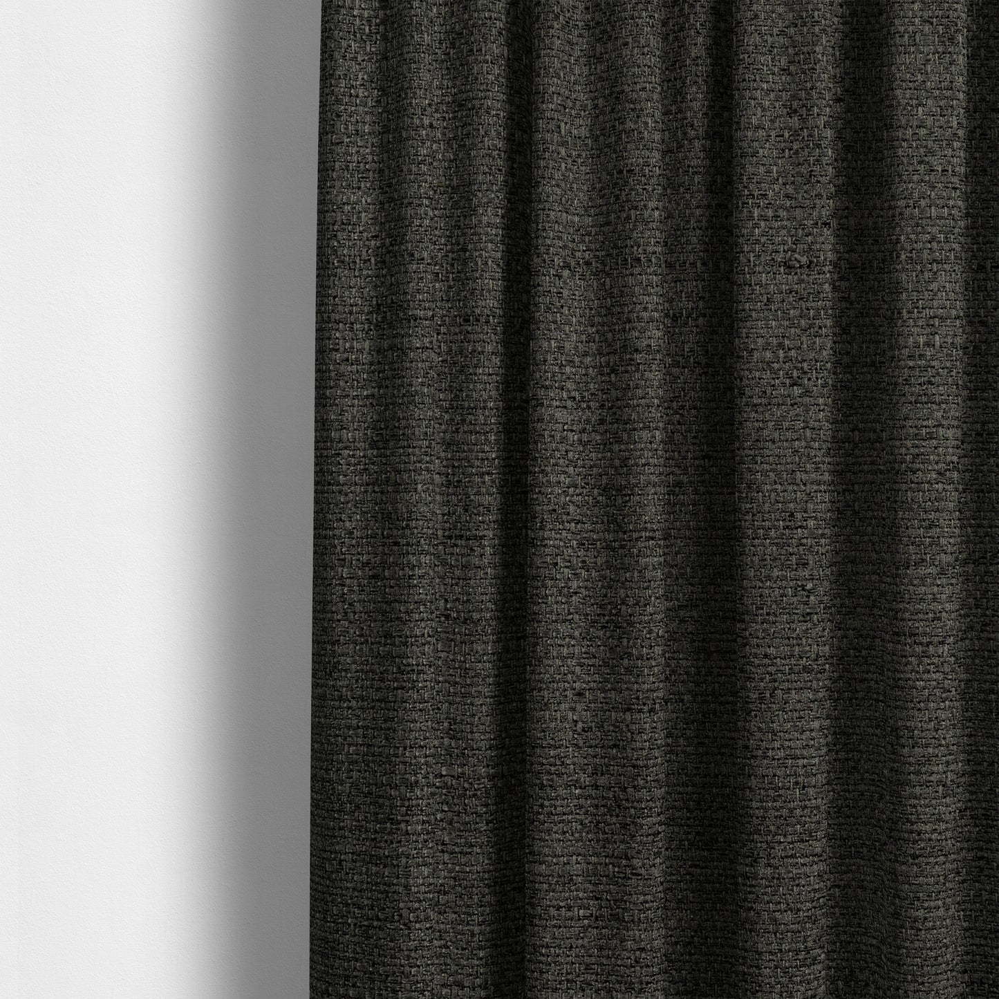 Washington Textured Chenille Charcoal Colour Upholstery Fabric CTR-1347 - Made To Measure Curtains