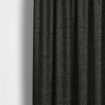 Washington Textured Chenille Charcoal Colour Upholstery Fabric CTR-1347 - Made To Measure Curtains