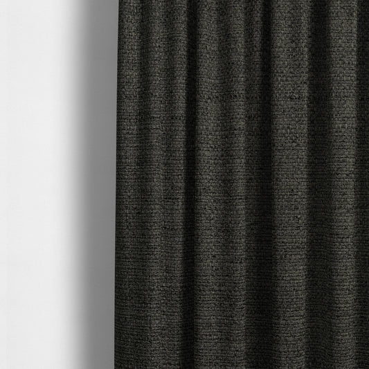 Washington Textured Chenille Charcoal Colour Upholstery Fabric CTR-1347 - Made To Measure Curtains