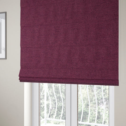 Eddison Soft Weave Water Repellent Treated Material Purple Colour Upholstery Fabric CTR-1352 - Roman Blinds