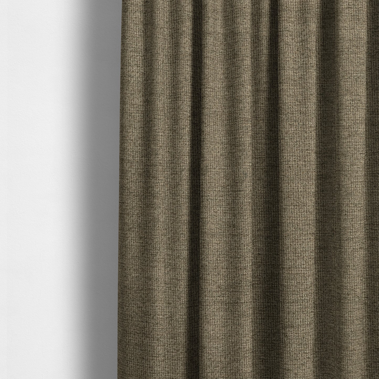 Eddison Soft Weave Water Repellent Treated Material Brown Colour Upholstery Fabric CTR-1356 - Made To Measure Curtains