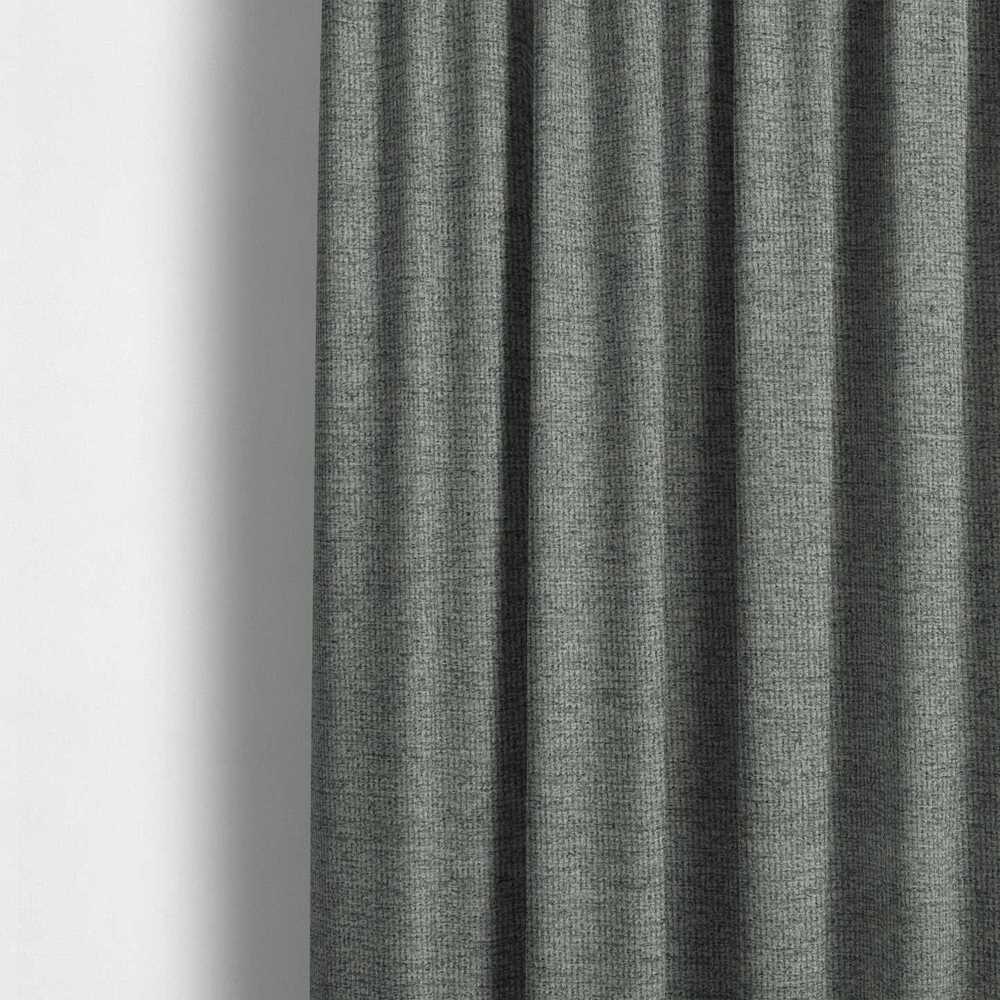 Eddison Soft Weave Water Repellent Treated Material Silver Colour Upholstery Fabric CTR-1358 - Made To Measure Curtains