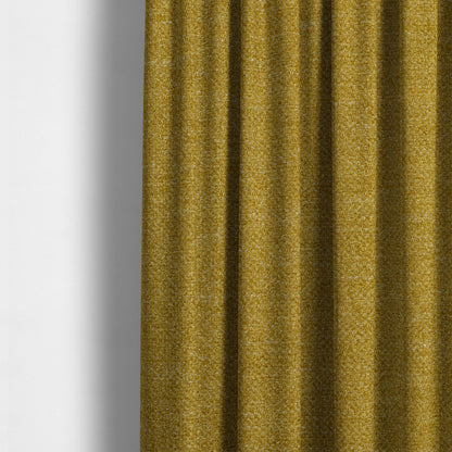 Malta Basket Weave Material Yellow Colour Upholstery Fabric CTR-1363 - Made To Measure Curtains