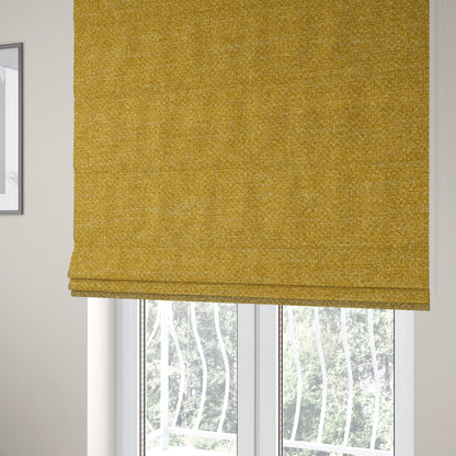 Malta Basket Weave Material Yellow Colour Upholstery Fabric CTR-1363 - Roman Blinds