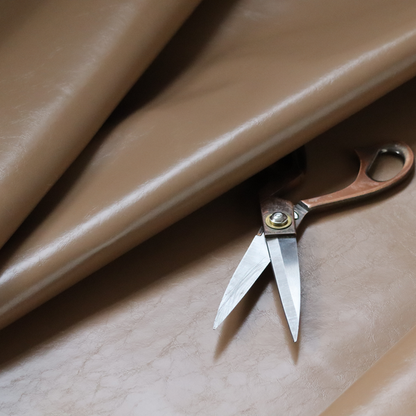 Padua Faux Leather Glossy Effect In Cappuccino Brown Colour CTR-1364