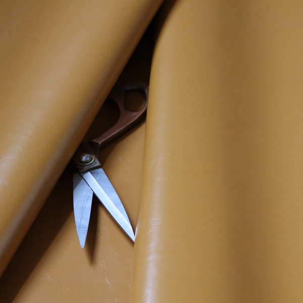 Padua Faux Leather Glossy Effect In Yellow Colour CTR-1365