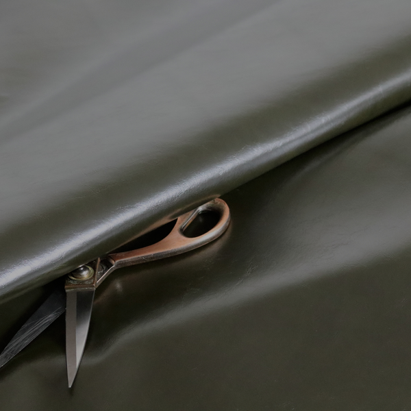 Padua Faux Leather Glossy Effect In Green Colour CTR-1367