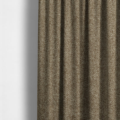 Malta Basket Weave Material Latte Brown Colour Upholstery Fabric CTR-1368 - Made To Measure Curtains