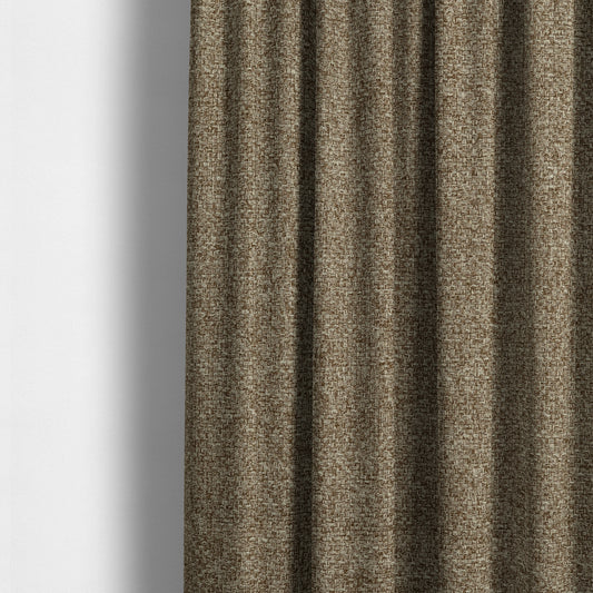 Malta Basket Weave Material Latte Brown Colour Upholstery Fabric CTR-1368 - Made To Measure Curtains